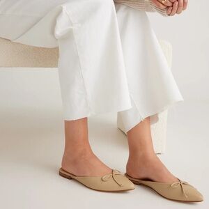 Quince Italian Leather Pointed Mule